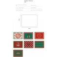 thumbnail image 5 of Leather Christmas Placemats Placemats for Dining Table Set of 6, Non Slip, Durable, Washable Table Mats 11.8 Inch x15.7 Inch Table Decor, Table Mat, 5 of 6