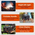 thumbnail image 6 of Portable Power Station 300W 260Wh Lithium Battery TeqHome Small Portable Generator for Home Use Camping Travel Emergency Hunting Outdoor Large Power Bank with AC Outlet for Laptop, 6 of 12
