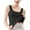 Black, variant on BLTIBY Womens Ice Silk Vest Pajamas Solid Color Tank Tops Square Neck Camisole Casual Sleeveless Shirt Blouses Basic Tanks White 3XL