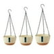 thumbnail image 5 of Maceta colgante para flores NikouMX Doble cadena Blanco Verde Azul Beige Gris S M L, 5 of 8