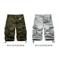 thumbnail image 3 of Freer Cargo Shorts Pantalons Décontractés Homme Tenue Épaissir Multifonctions Résistance à l'Usure Épaissir Extérieur Intérieur Longue Durée Commodité Travail Costume Blanc-Gris 38, 3 of 7