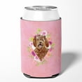 thumbnail image 2 of Labradoodle Pink Flowers Can or Bottle Hugger, 2 of 5