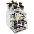 Sorbus Acrylic Makeup Organizer Set Vanity Countertop Cosmetics and