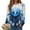 Light Blue, variant on Towmus Women's Halloween Shirts 2025 Fall Tunic Tops Crewneck Blouses Print Long Sleeve Funny Sweatshirts