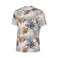 thumbnail image 5 of Rocae Tropical Leaves for Men's Mesh Quick-Dry Short Sleeve Workout T-Shirt,Mens Crew Neck Tee Lightweight Soft Classic T Shirts X-Small, 5 of 9