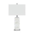 thumbnail image 1 of Lámpara de mesa Benzara Inc. con Pantalla dura y base acrílica blanca y transparente, 1 of 2