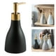 thumbnail image 4 of Dispensador de jabón de cerámica, botella con bomba, contenedor recargable para dispensar jabones de manos, aceite esencial, encimera de , negro perfecl Dispensador de jabón, 4 of 8