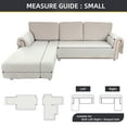 thumbnail image 4 of TOPCHANCES Waterproof L Shape Sofa Cover Couch Chair Cover Chaise Slipcover Settee Protector Mat for Pet Dog Kids (Off-white, Size: L ), 4 of 8