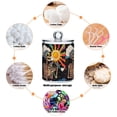 thumbnail image 6 of Yayeee 4 Pack Qtip Holder Bathroom Cotton Swab Canister with Lid Clear Dispenser Set, Skeleton with Sun, 6 of 6