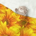 thumbnail image 2 of Naloa 3D Sunflowers Dog Blanket, 3 Sizes Cat Blanket for Indoor Cats Large Medium Small Dog Gifts-Small, 2 of 8