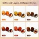 thumbnail image 2 of Set de esmaltes de uñas GAOY Jelly Brown Gel, 6 colores, 7,3 ml, UV/LED, 2 of 6
