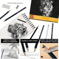thumbnail image 4 of Set de 22 lápices de carboncillo Aenir Professional para dibujo, 4 of 8