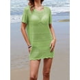 thumbnail image 4 of Michellecmm  Women's Beach Cover Up Dress Solid Color/Contrast Color Cover Up, 4 of 9