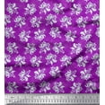 thumbnail image 1 of Soimoi Purple Cotton Duck Fabric Artistic Leaf & Floral Fabric Prints By Yard 42 Inch Wide, 1 of 3
