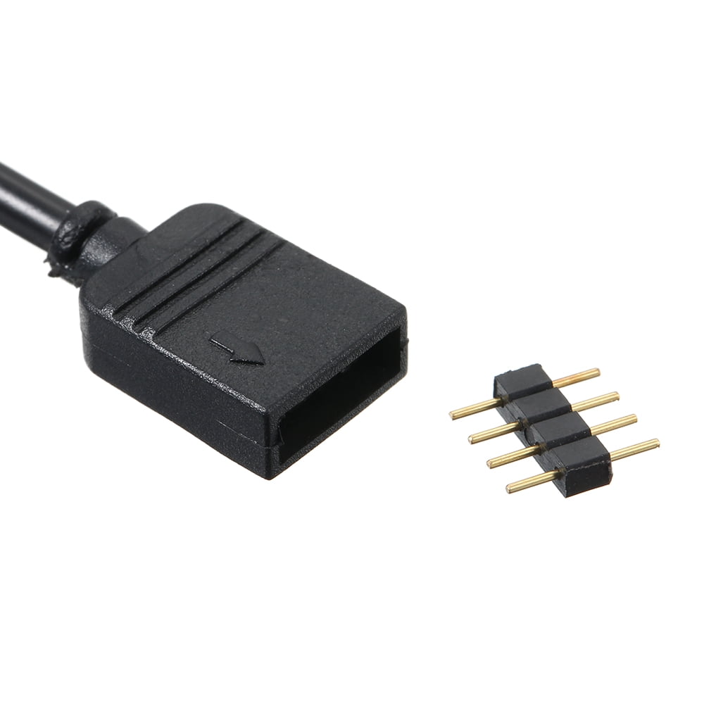 yeacher 4 Pin Male Connector Plug for RGB LED Strip 50 Pack Black -  Walmart.com