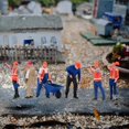 thumbnail image 1 of BELOVING 6 Pieces Miniature Figures Model 1/50 Scale Collection Diorama Worker Figure Style A, 1 of 10
