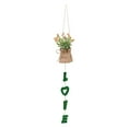 thumbnail image 4 of Cesta Colgante de Flores Artificiales BuyWeek Decoración Colgante para el Hogar, 4 of 12