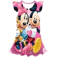 thumbnail image 1 of 2022 nueva ropa de Disney Mickey para niños, falda bonita informal de verano, falda de cuello redondo, estampado de Mickey Mouse, vestido principal de Mickey 9T Gao Jinjia LED, 1 of 2