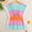 Multicolor, variant on SERTG Girls Smock Mesh Sun Protection Rainbow Star Print Short Sleeve Ruffled Lightweight Suit Kids Beach Dress Summer Pool Beach Water Activities Breathable Swimwear Cover Up(Pink,4 Years)