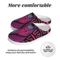 thumbnail image 6 of Wukai ink Donkey Pop Art Print Women's Indoor Bedroom Slipper Slip On Shoes, Unisex House Shoes with Anti-Skid Sole for Men, Gift for Women Men-35/36, 6 of 7