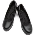 thumbnail image 5 of DADAWEN Women's Pumps Platform Chunky Heel Slip-On Dressy Shoes Black 7.5US, 5 of 5
