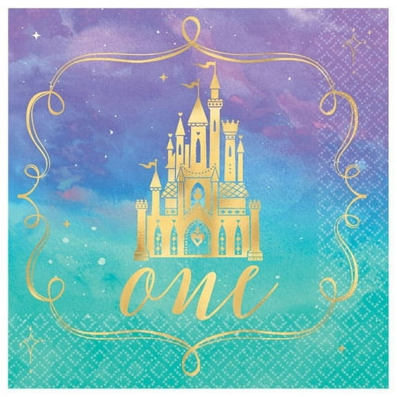 Disney Princess 'Once Upon a Time' 1st Birthday Small Napkins (16ct)