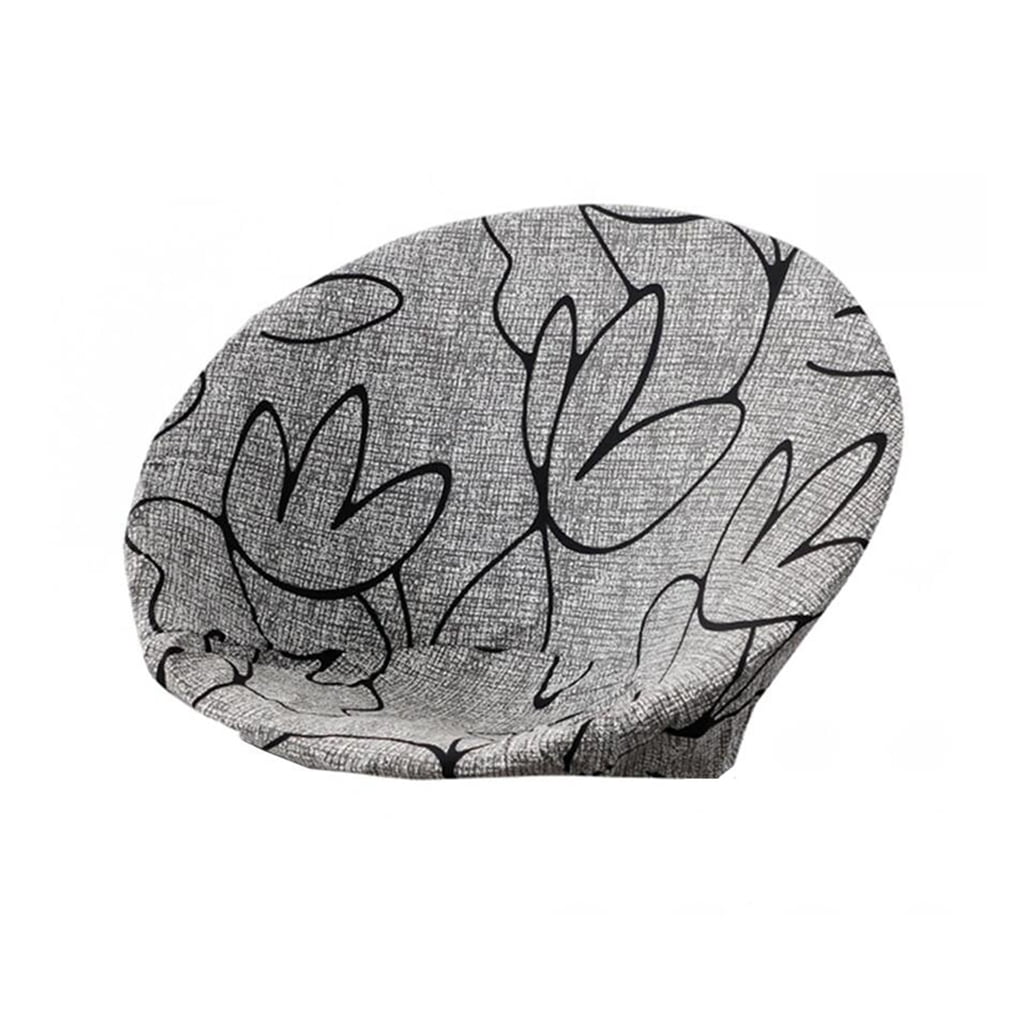 Round saucer chair cover, removable washable chair seat protection cover with