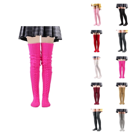 Cable Knit Over Knee Compression Socks for Women – Thick Warm Wool Blend Material, Slim Fit Slouchy Design, Ideal for Winter Dresses, Cold Weather Layering, and Stylish Daily Wear