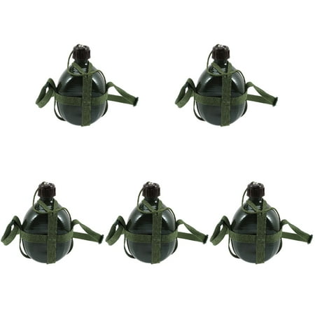 

Homemaxs 5pcs Camping Water Kettle Portable Water Bottle Outdoor Hiking Water Container(1.2L)