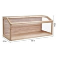 thumbnail image 4 of KFFKFF Wood-Constructed Hamster Enclosure, 270° Observation Hamster Dwelling, 48 x 20 x 20in, Compact Hamster Homes with Accessible Top, Airy Habitat for Small Creatures, 4 of 9