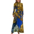 thumbnail image 1 of Robe Longue Dorée à Bleue Robe d'Été Femmes 2024 Robes Longues pour Femmes 2024 Robe d'Été Quotidienne, 1 of 4