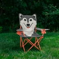 Firefly! Outdoor Gear Aspen the Wolf Kid's Camping Chair Gray/Orange Color