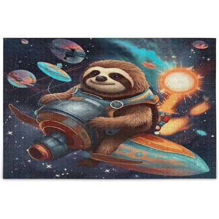 BESTKITTY Puzzle- Funny Sloths Jigsaw Puzzles,1000 Piece Puzzles for Family - Fun Intellectual Decompressing Educational Games(273)