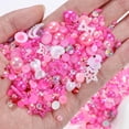 thumbnail image 2 of OME 50g Dark Pink Flatback Rhinestones Pearls for Bedazzling, 3-8mm Flatback Rhinestone Gems, 2-10mm Pearls Beads, Moon Star Heart Bowknots Pearl Nail Charms for Crafts DIY Clothes Tumblers, 2 of 11