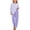 Purple, variant on Xdegoge Tween Girls Pajamas Sets 2 Piece Lounge Soft Long Sleeve Plaid Checkered Top and Jogger Pants Matching Set Comfy Daily Sleepwear Pjs