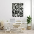 thumbnail image 2 of Folded Striped Drapery Pattern Abstract Graphic Art Gallery Wrapped Canvas Print Wall Art, 2 of 7