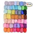 thumbnail image 1 of facefd Embroidery Felting Threads Handwork Needlework Doll Making Handicrafts DIY Yarn, 50 Colors, 1 of 9
