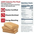thumbnail image 2 of SOS Food Lab Emergency Food Bar - 1200 Calorie Ration (2 Pack Shortbread Cookie) - 1 Day/24 Hour Ready to Eat Supply for Camping, Hiking, Disaster Preparedness - 5 Year Shelf Life, 2 of 5