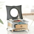 thumbnail image 3 of Cherryhome Sweet Musical Jewelry Box Drawer and dancing Ballerina Girl Figurines Music Box with Mirror Jewel Storage Case Charming Room Decor and Gift for girls, 3 of 4