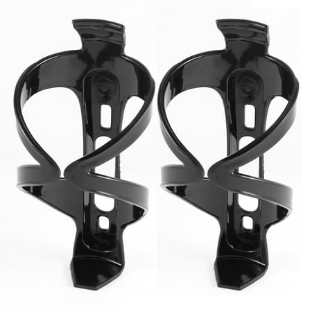 - Bicycle Cycling Plastic Water Bottle Rack Holder Cage Black 2 Pcs