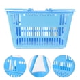 thumbnail image 3 of Panier de Courses Mall Panier de Rangement en Plastique avec Poignées, 3 of 6