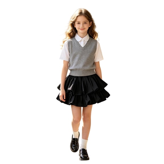 Glisme Toddler Girls Trousers Solid Color With Pockets And Drawstring Autumn Loose Fit Girls Flared Dance Pants Size 4-5 Years
