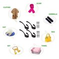 thumbnail image 1 of Paquete de 4 ganchos de pared resistentes con 8 tornillos, plateado//Negro tres colores a elegir, para colgar para proteger, bufanda, toalla, llave, BLESIY percheros de pared, 1 of 8