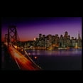 thumbnail image 3 of LED Lighted Famous San Francisco Oakland Bay Bridge Canvas Wall Art 15.75" x 23.5", 3 of 6