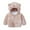 Khaki, variant on Godderr 9M-5Y Toddler Baby Winter Plush Jacket Ears Hooded Warm Coats Padded Windproof Jacket for Kidsr Boys Girls Thickened Short Coats