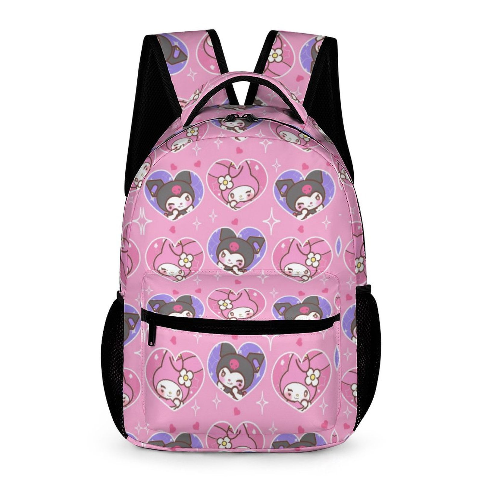 My Melody Kuromi Laptop Backpack School Student Book Bag Satchel