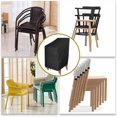 thumbnail image 2 of High Back Stackable Chair Cover Patio Waterproof Chair Storage Bag Outdoor Furniture Cover Lounge Deep Seat Protection with Windproof Elastic for Garden Black, 2 of 7