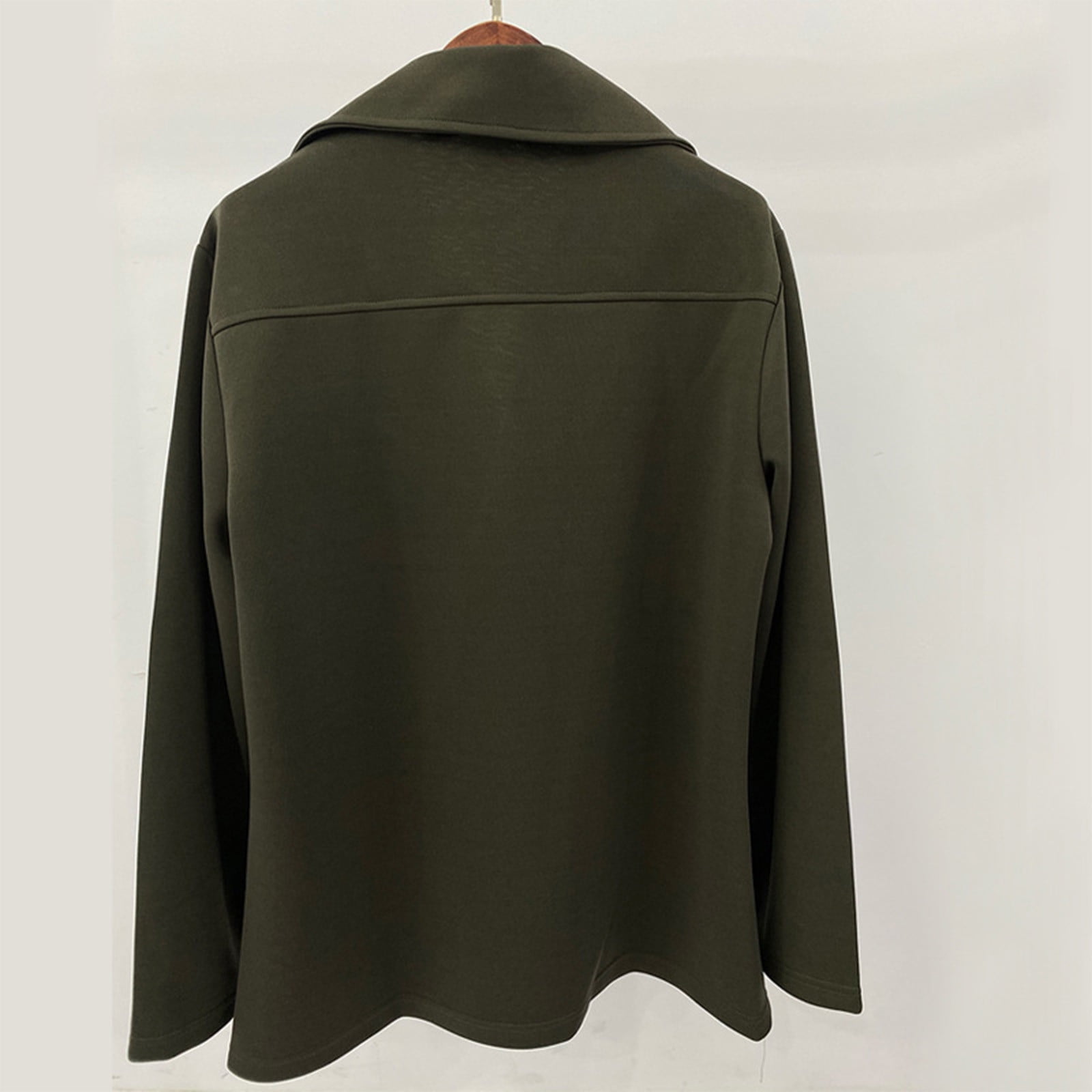 ［ゆう］Text SingleBreasted Coat Men's Slim Notched Collar Single Breasted Cotton Jacket Office