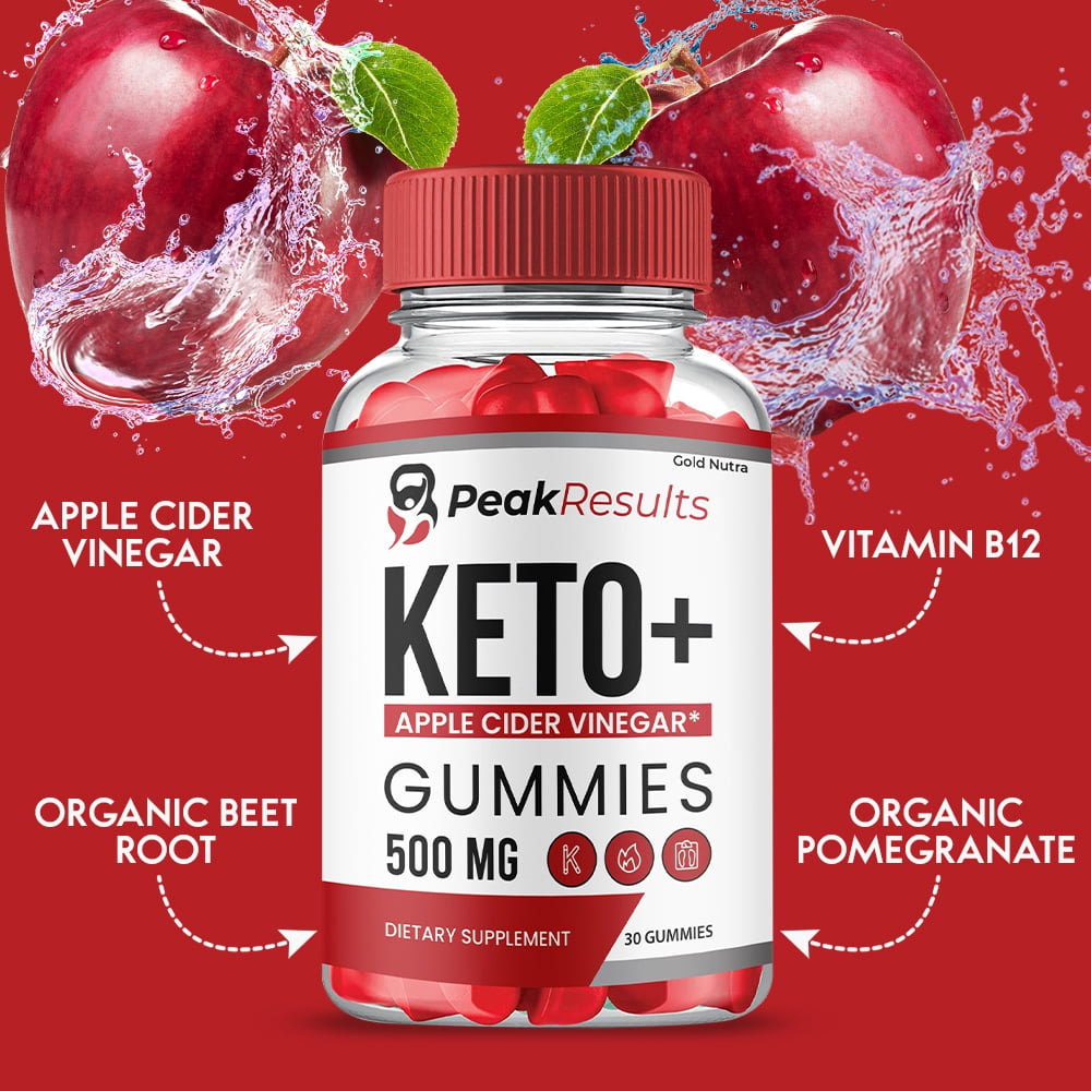 (3 Pack) Peak Results Keto ACV Gummies, Peak Results Keto + ACV Gummies, Official Supplement for Men and Women