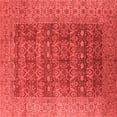 thumbnail image 1 of Ahgly Company Indoor Square Oriental Red Industrial Area Rugs, 8' Square, 1 of 4
